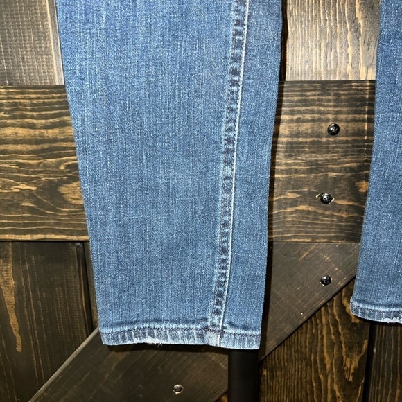 Madewell Jeans Slim Leg Straight 26 Mid Rise Casual Stretch Denim Neutral Boho - Picture 4 of 9